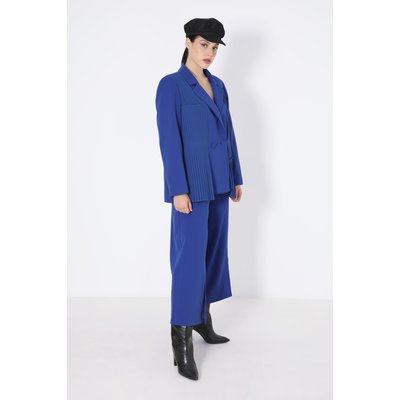 Veste tailleur unie avec plastron plissé JEAN-MARC PHILIPPE