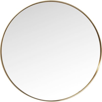 Miroir Curve rond 100cm laiton KARE DESIGN