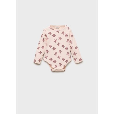 Body côtelé à fleurs MANGO BABY