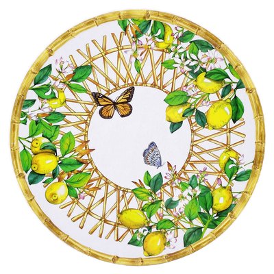 Plat de service rond Capri 35,5 cm LES JARDINS DE LA COMTESSE