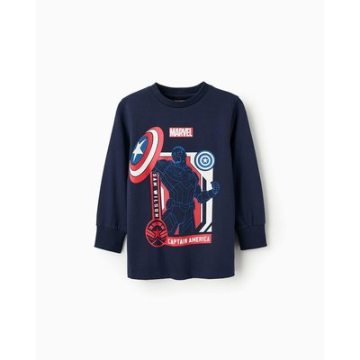 T-shirt manches longues et imprimé Captain America MARVEL CAP AMERICA ZIPPY