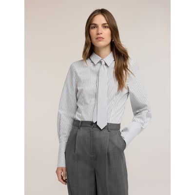 Chemise à rayures avec nœud papillon MOTIVI