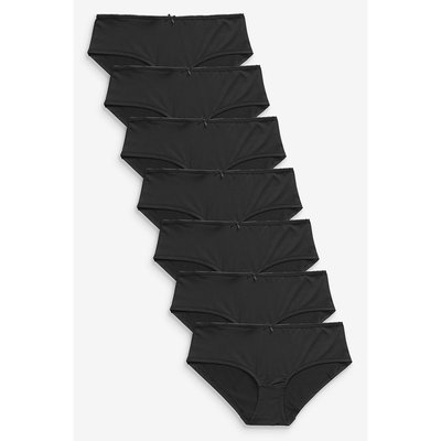 Shorties noirs en microfibre, lot de 7 NEXT