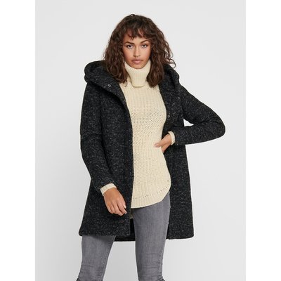 Manteau noir bouclette sale