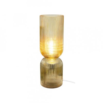 Lampe à poser en verre strié, CHARMY C-CREATION