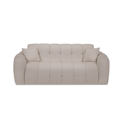 Canapé lit 3 places en tissu bouclette, BRADLEY BOBOCHIC