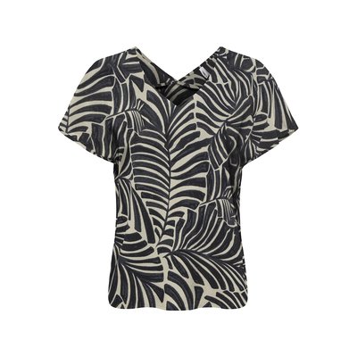 Short Sleeve Printed Blouse ONLY