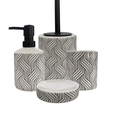 Set salle de bain graphique 4 pièces céramique URBAIN GUY LEVASSEUR