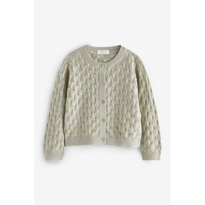 Cardigan en maille pointelle manches longues NEXT