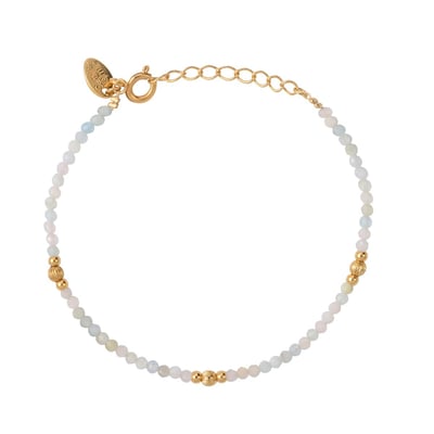 Bracelet morganite doré -  jeri CAROLINE NAJMAN