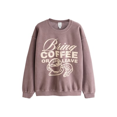Sweat avec inscription café NEXT