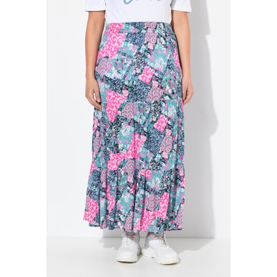 Jupe midi à volants, motif floral ULLA POPKEN