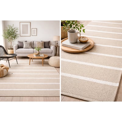 Tapis moderne en coton tissé plat PIRLO NOVATREND