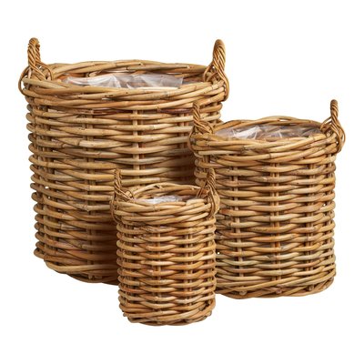 Cache-pot en rotin tressé (lot de 3) PIER IMPORT