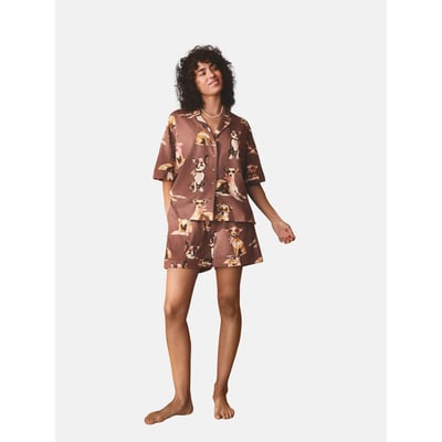 Ensemble short de pyjama boutonné en jersey NEXT