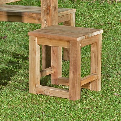Tabouret en teck recyclé Toscagne GECKO JARDIN
