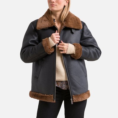 Blouson zippé bimatière ZENDAYA OAKWOOD