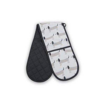 Cotton Double Oven Glove in Sausage Dog Print SO'HOME