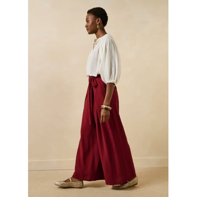 Pantalon large en jacquard LA FEE MARABOUTEE