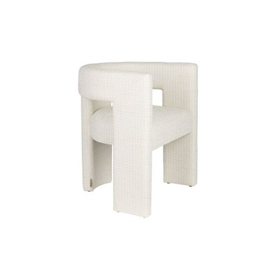 fauteuil design avec accoudoirs Medina, blanc cassé DUTCHBONE