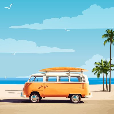 Tableau Mural Van Solitaire PLAGE CEANOTHE