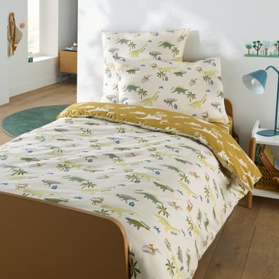 Alnis Child's Dinosaur Print Organic Cotton Duvet Cover LA REDOUTE INTERIEURS
