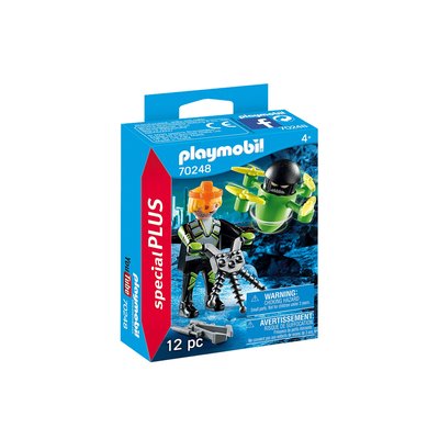 Agent avec drone PLAYMOBIL