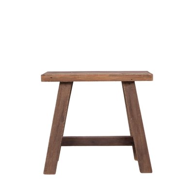 Tabouret en teck H45cm - BARCELONA HOUSE NORDIC