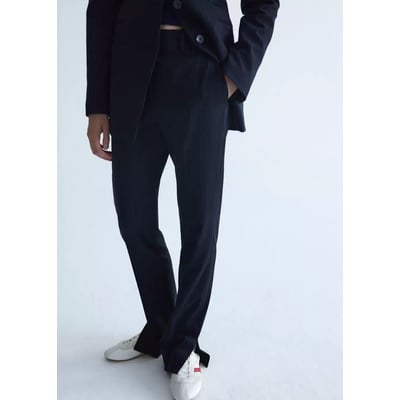 Pantalon de costume fines rayures MANGO