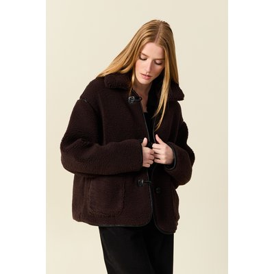 Manteau court droit effet polaire BONOBO