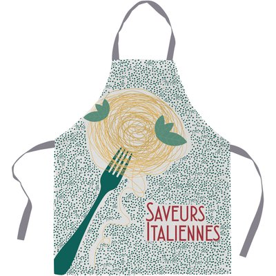 Tablier imprimée coton, Saveurs Italiennes C DESIGN HOME TEXTILE
