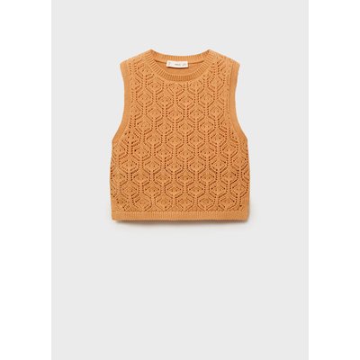 Top maille détails ajourés MANGO KIDS