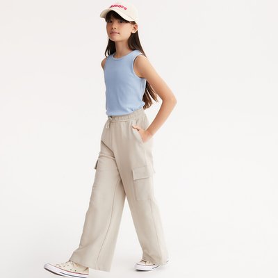 Pantalon de jogging large en molleton LA REDOUTE COLLECTIONS