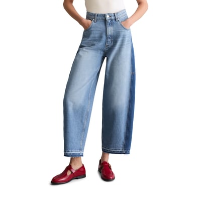 Jeans modèle Enni large barrel cropped avec des fibres de feuilles d'ananas MARC O’POLO DENIM