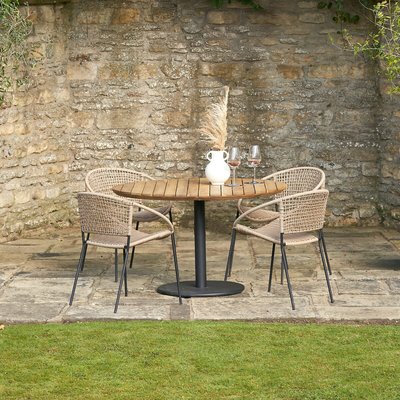 Dakota Outdoor 4 Seater Dining Set SO'HOME