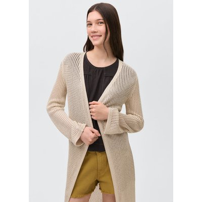 Cardigan long maille ajourée MANGO TEEN