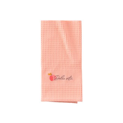 Torchon coton nid d'abeille ESTIVAL CARRE BLANC