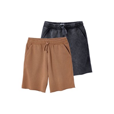 Lot de 2 bermudas effet délavé JONEN
