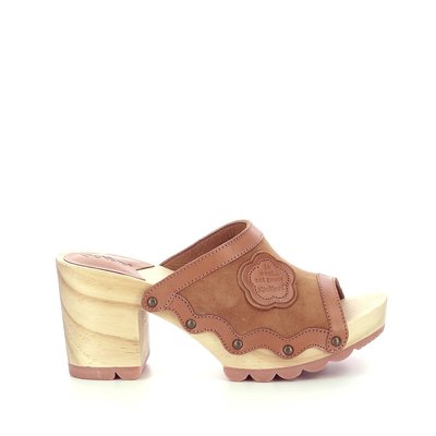 Mules cuir à talons en bois Kick Woodstock KICKERS