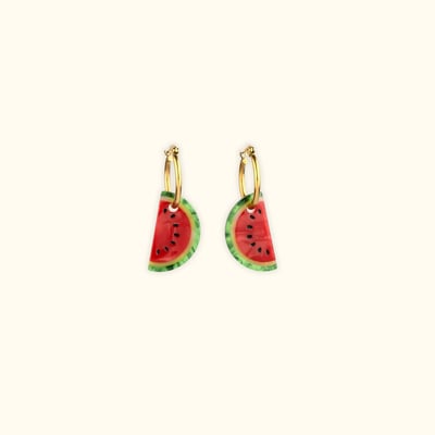 Boucles d'oreilles PASTEQUE COUCOU SUZETTE