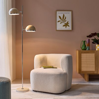 Lámpara de pie metálica, de hierro de color y cromo, Vanyta LA REDOUTE INTERIEURS