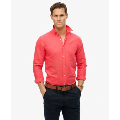Chemise à manches longues en lin de coton SUPERDRY