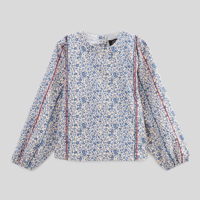 Blouse imprimée en velours côtelé MONOPRIX