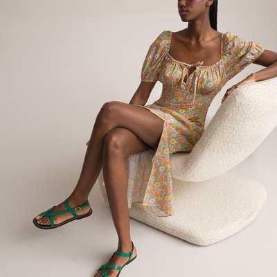 Платье с короткими рукавами с принтом Liberty Fabrics® LA REDOUTE COLLECTIONS