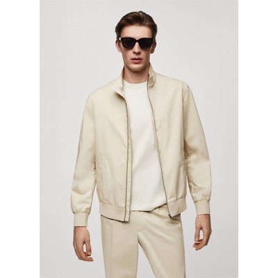 Veste coton fermeture Éclair stretch MANGO MAN