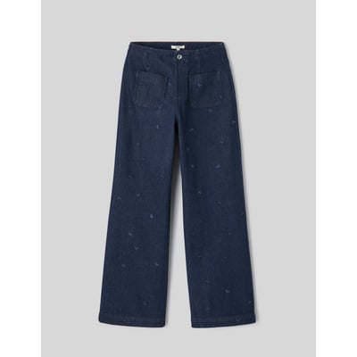 Jean wide leg brodé BZB