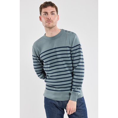 Pull marin rayé en coton ARMOR-LUX