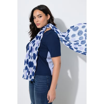Écharpe effet froissé, motif à pois ULLA POPKEN