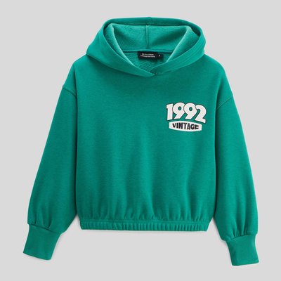 Sweat à capuche imprimé et doublé MONOPRIX