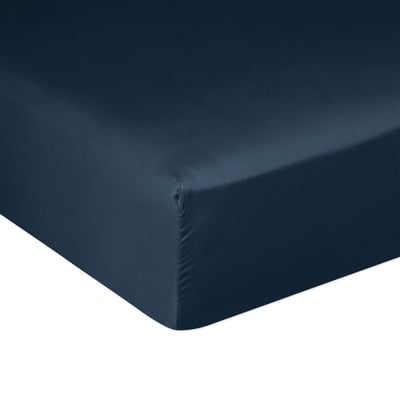 Drap housse en 100% Satin de Coton avec bonnet 30 cm EDEN